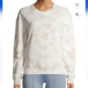 Time And Tru Sweatshirt Tie Dye Crew Nwck Long Sleeve Beige Cream XL